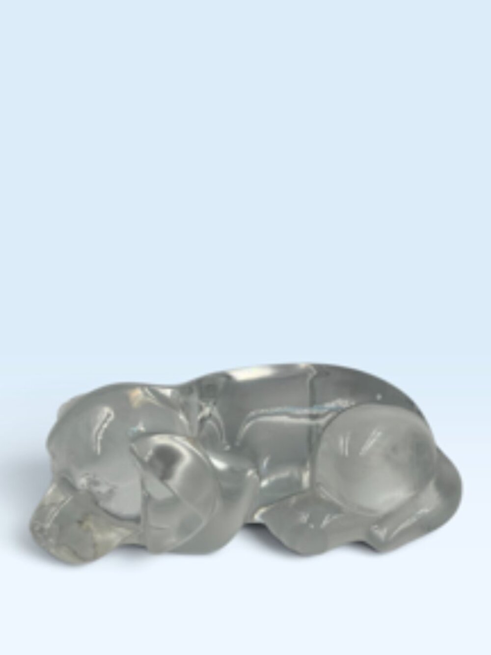 Princess House Lead Crystal Puppy Figurine Vintage Glass Pet Collection